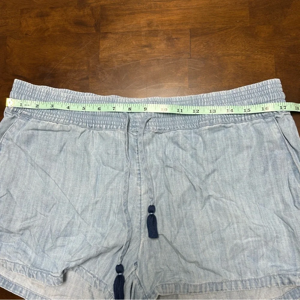 Vineyard Vines Chambray Short with Tassel Ties Size M - Picture 8 of 10